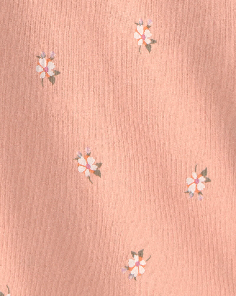 Toddler Girl Floral Top - Orange, image 3 of 4 slides