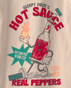 Boys Hot Sauce 100% Cotton Snug Fit 4-Piece Pajama Set - Tan/Green, image 4 of 5 slides