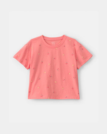 Toddler Girl Peaches Relaxed Top - Orange, 
