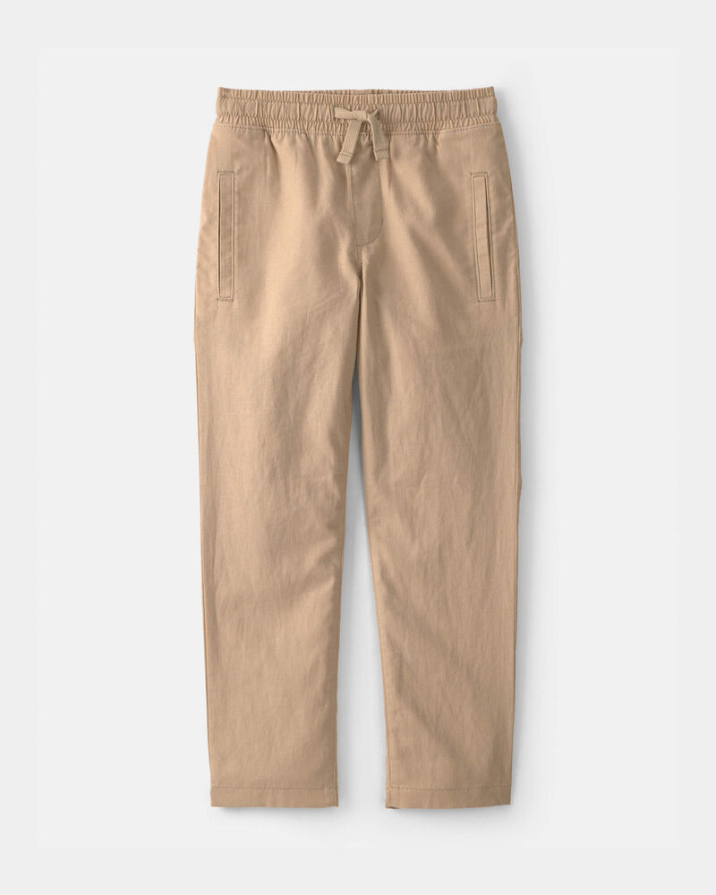 Boys 2-Piece Button-Down Shirt & Pant Set - Blue/Brown, image 6 of 7 slides