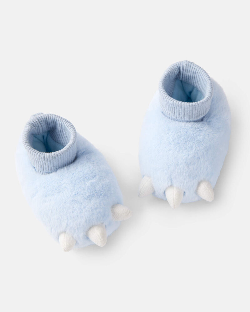 Baby Boy Dinosaur Slippers - Blue, image 1 of 1 slides