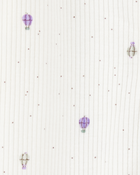 Baby Girl Air Balloon 2-Way Zipper Textured Sleep and Play, image 2 of 3 slides