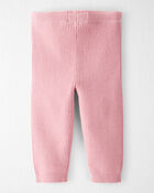 Baby Girl Organic Cotton Sweater Knit Pants , image 2 of 5 slides