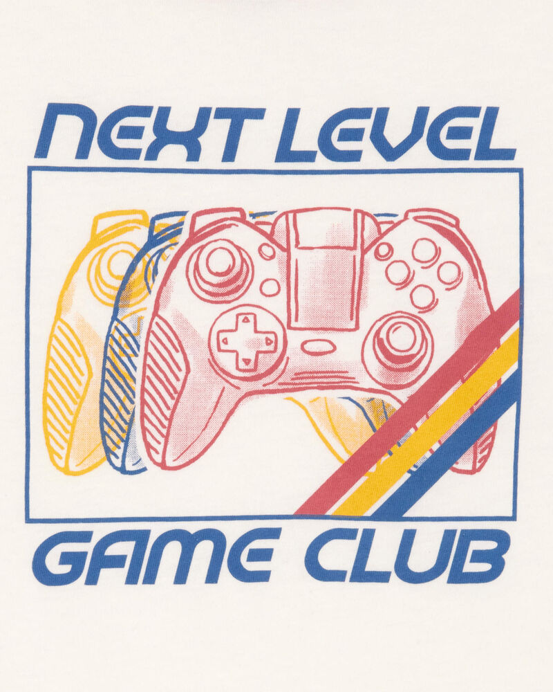 Boys Game Club Short-Sleeve Graphic Tee - White, image 2 of 3 slides