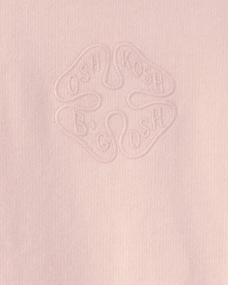 Toddler Girl OshKosh Logo French Terry Pullover Sweatshirt - Pink, image 2 of 3 slides