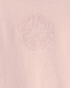 Toddler Girl OshKosh Logo French Terry Pullover Sweatshirt - Pink, image 2 of 3 slides