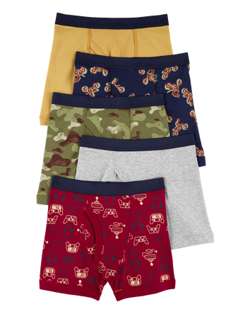 Boys 5-Pack Boxer Briefs Underwear, 