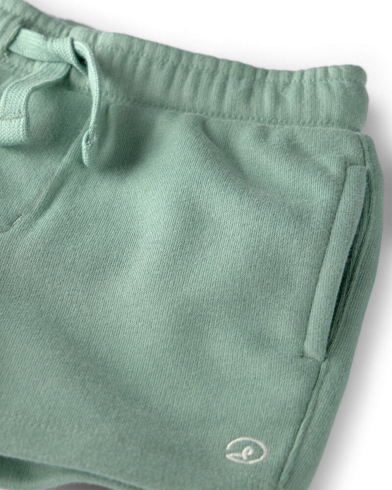 Toddler Boy Knit Shorts Made with Organic Cotton, image 4 of 5 slides