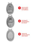 MOBY&reg; Smart Sling&trade; 3-Stage Tub - Grey, image 4 of 8 slides
