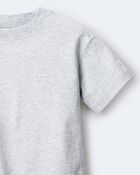Toddler Short-Sleeve Relaxed Tee - Heather Grey , image 6 of 6 slides
