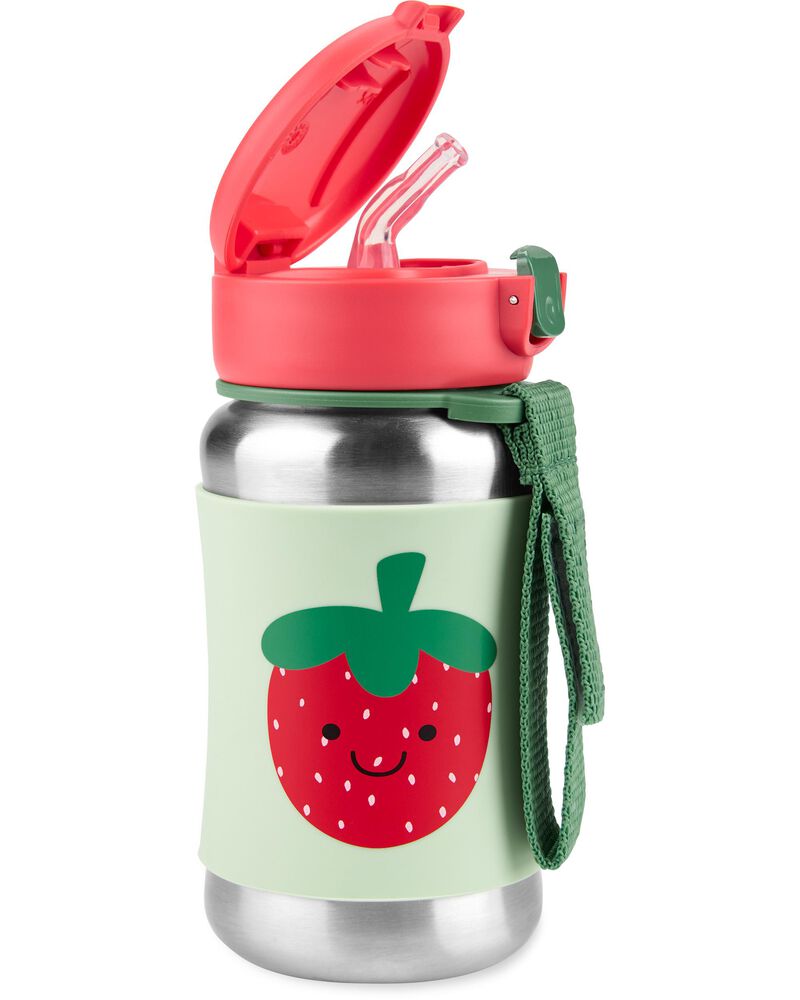 Spark Style Stainless Steel Straw Bottle - Strawberry, image 2 of 2 slides