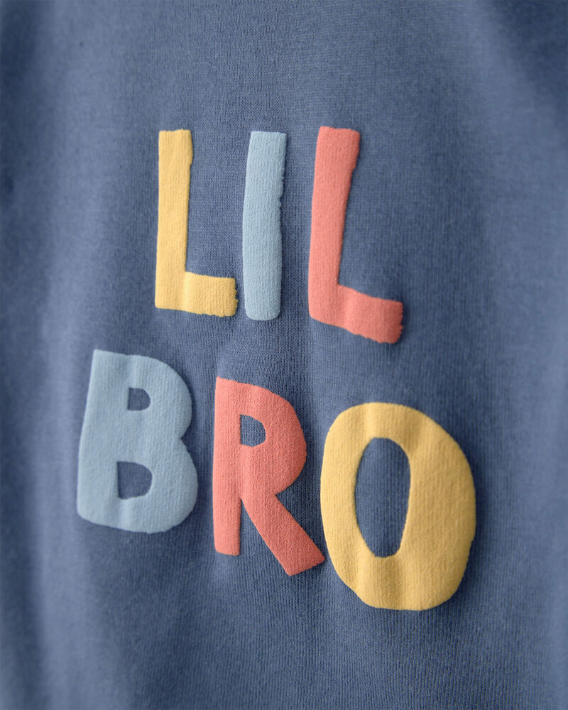 Baby Boy 2-Piece 'Lil Bro' Bodysuit & Pant Set - Blue, image 2 of 5 slides