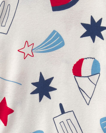 Baby Fourth of July Popsicle 2-Piece Short-Sleeve Pajama Set, 