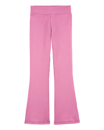 Kid High-Rise Ribbed Flare Pants, 