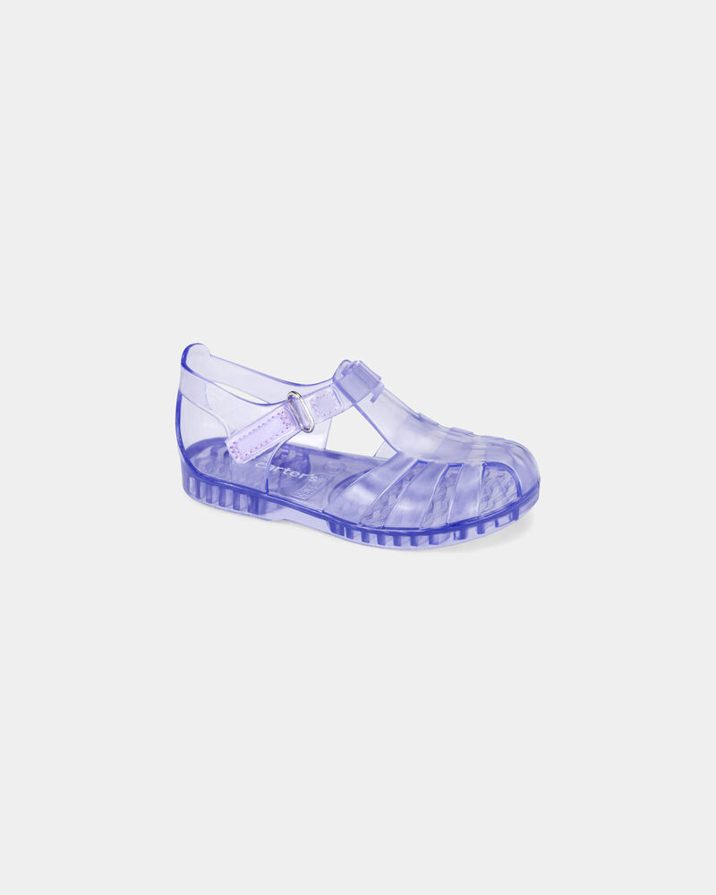 Toddler Girl Clear Sandals - Purple, image 1 of 6 slides