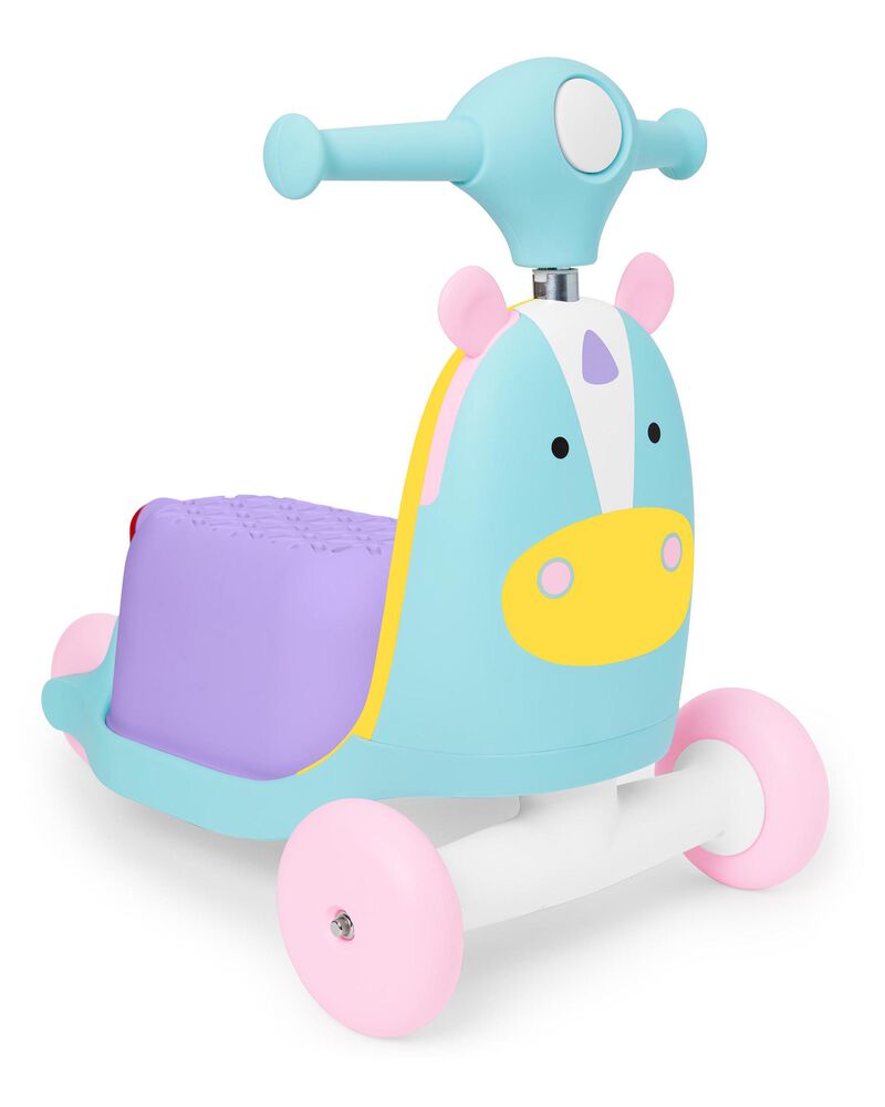 Zoo 3-in-1 Ride-On Toy - Unicorn, image 1 of 7 slides