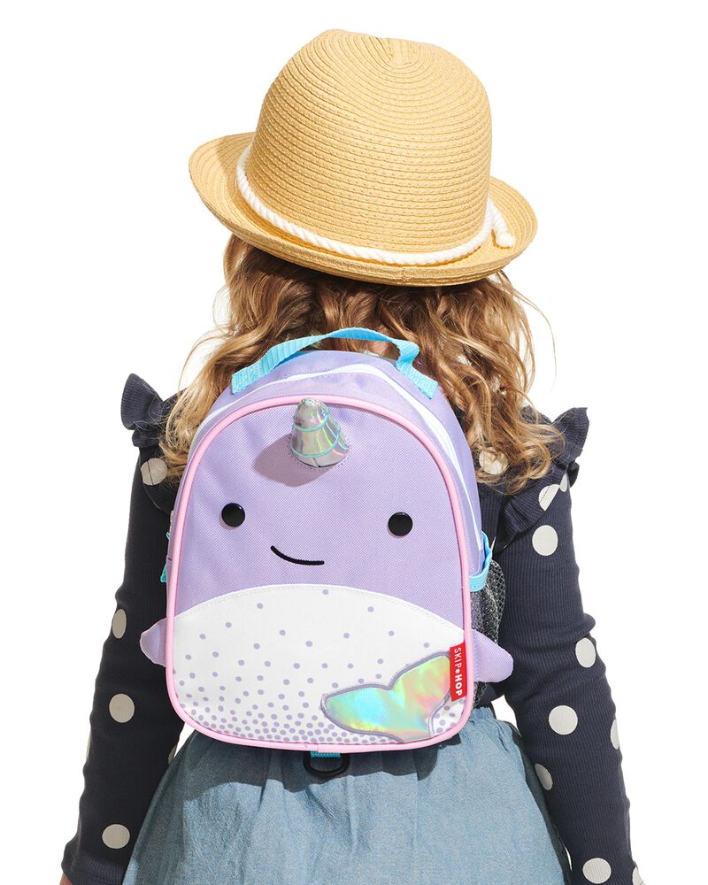 Zoo Mini Backpack with Safety Harness - Narwhal, image 10 of 11 slides