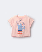 Toddler Girl Breezy High-Low Top in Circus Print - Pink, image 2 of 6 slides