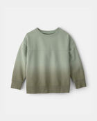 Boys 2-Piece Ombre French Terry Pullover & Pant Set - Green, image 2 of 6 slides
