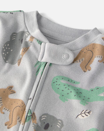 Baby Organic Cotton Sleep & Play Pajama in Aussie Friends, 