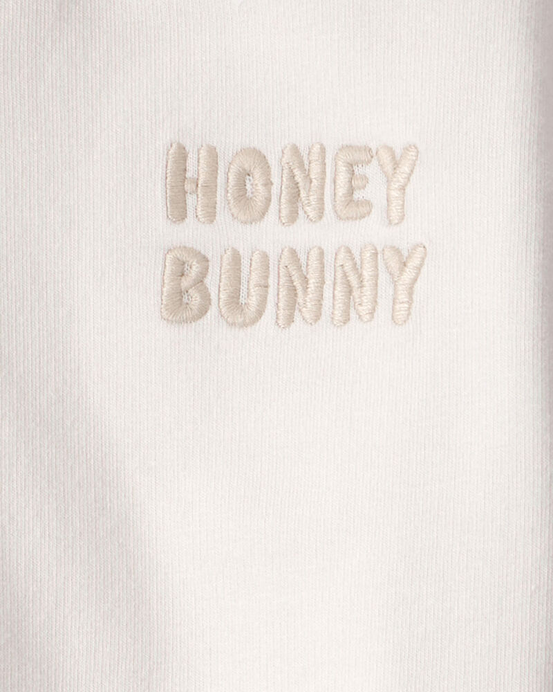 Toddler Organic Cotton 'Honey Bunny' Hoodie, image 3 of 4 slides