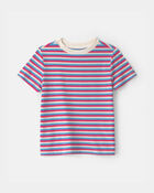 Kids Striped Tee - Red/White/Blue, image 1 of 3 slides