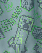 Boys 2-Piece Minecraft&reg; Rashguard & Swim Trunk Set - Green, image 7 of 7 slides