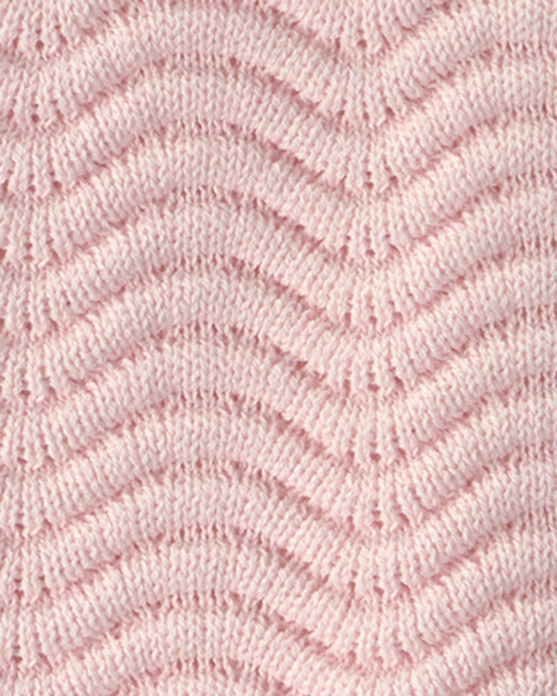 Baby Girl Sweater Knit Tank Top - Pink, image 2 of 3 slides