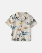 Toddler Boy 2-Piece Farm Short-Sleeve Pajama Set, image 3 of 5 slides