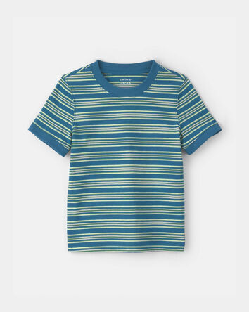Toddler Boy Striped Short-Sleeve T-Shirt - Blue/Green, 