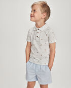 Boys Twill Shorts - Blue, image 2 of 6 slides