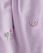 Baby Girl Fairytale Short-Sleeve PurelySoft Bodysuit Dress - Purple, image 3 of 5 slides