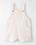 Baby Organic Cotton Gauze Shortalls, image 1 of 5 slides