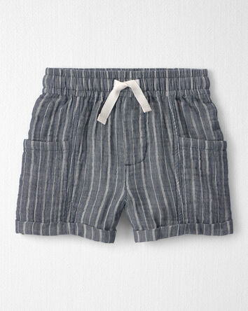 Toddler Boy 2-Piece Organic Cotton Gauze Top & Short Set, 