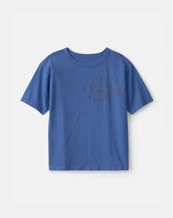 Boys 2-Piece 'Athletic Dept' Tee & Denim Jeans Set - Brown/Grey, 