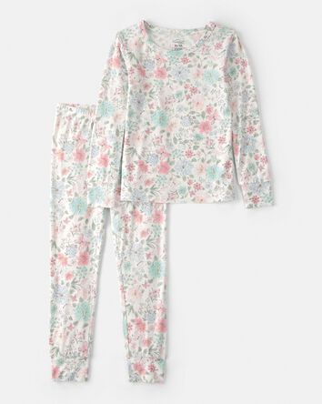 Toddler Girl Butterfly Garden PurelySoft 2-Piece Pajama Set, 