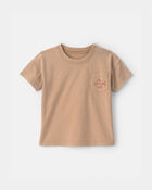Toddler Boy Fish Pocket Tee - Brown, image 1 of 3 slides