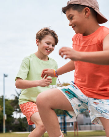 Boys Active Muscle Tank - Orange, 