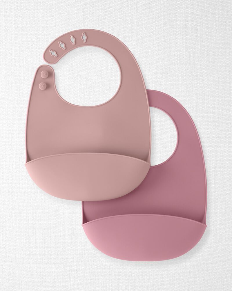 Baby Little Planet 2-Pack Silicone Bibs, image 1 of 4 slides