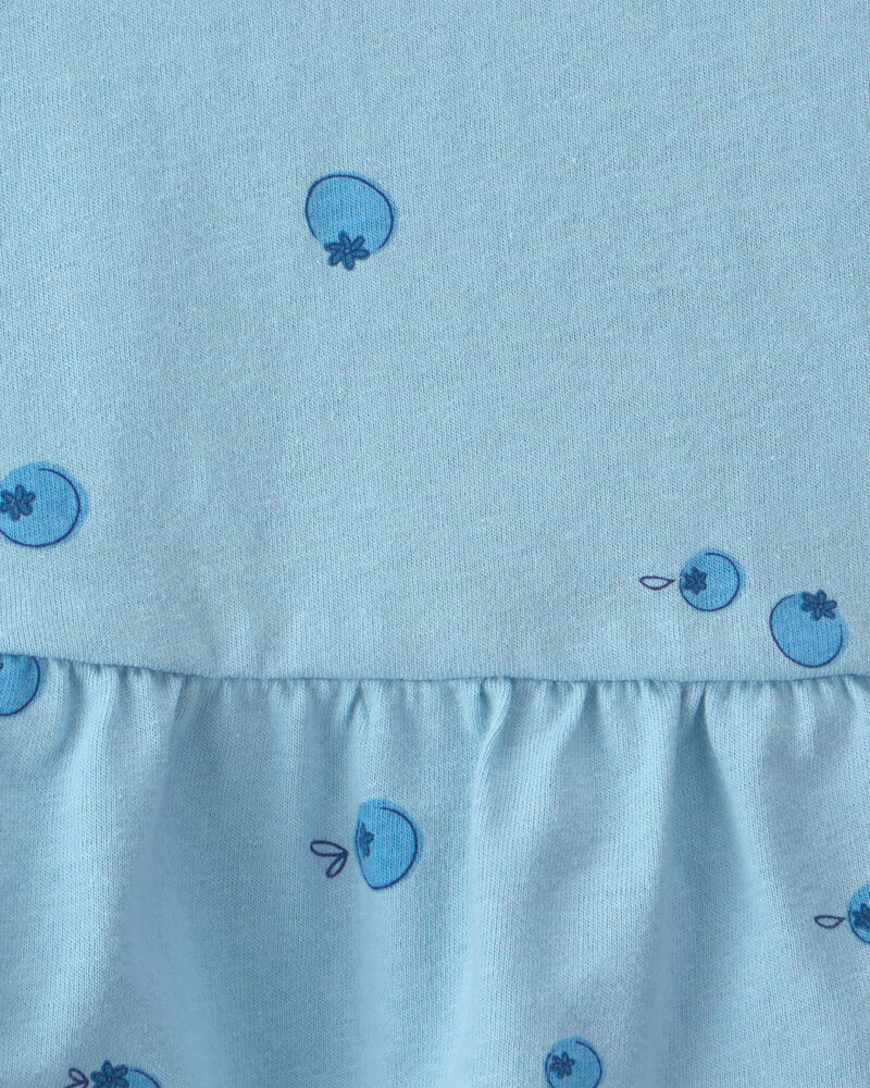 Toddler Girl Blueberry Peplum Tank Top - Blue, image 2 of 3 slides
