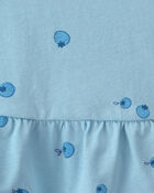 Toddler Girl Blueberry Peplum Tank Top - Blue, image 2 of 3 slides
