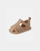Baby Boy Strappy Sandals - Brown, image 6 of 6 slides
