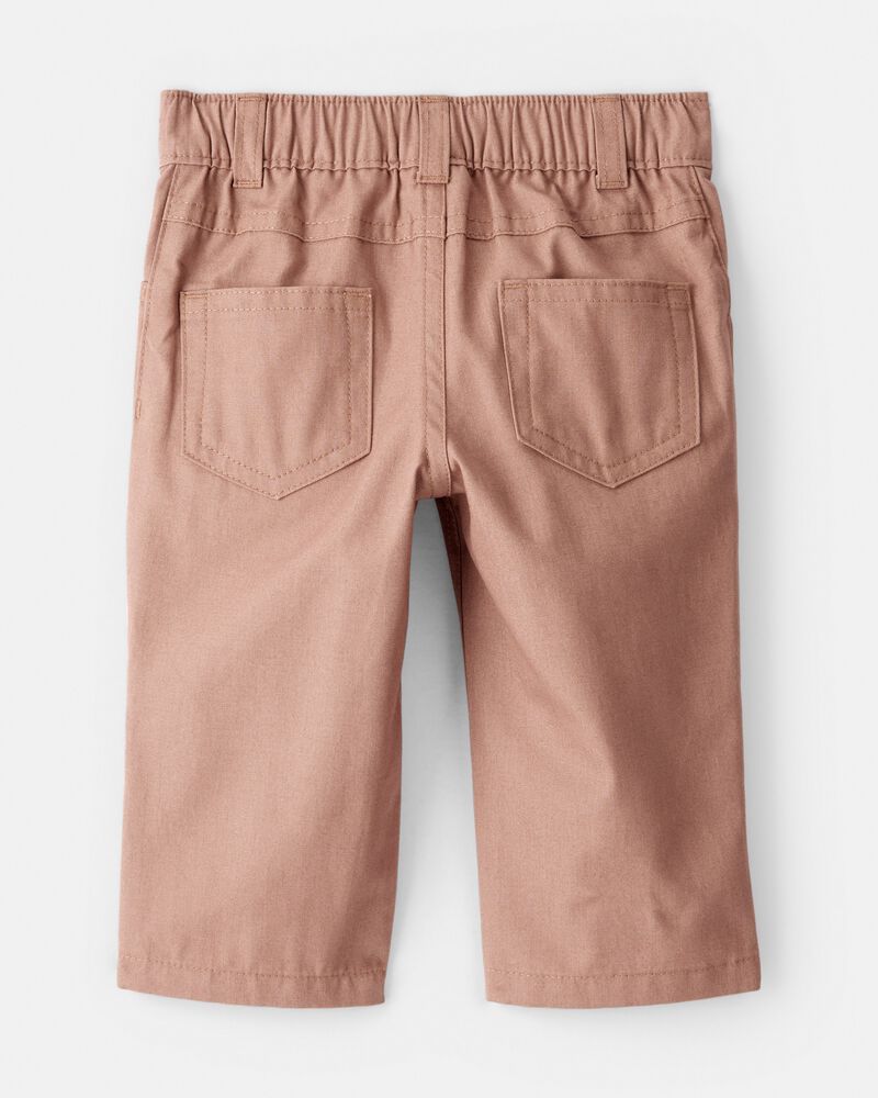 Baby Boy 3-Piece Button-Down Outfit Set - Maroon/Brown, image 2 of 7 slides