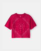 Girls Bandana Tee - Red, image 1 of 3 slides