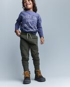 Toddler Hot Cocoa Club' Long-Sleeve Pocket Relaxed Graphic Tee - Dark Blue, image 3 of 6 slides