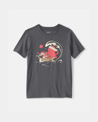 Toddler Boy Sushi Octopus Graphic Tee - Grey, image 1 of 3 slides