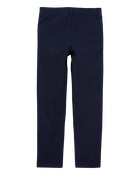 Boys Husky Fit Stretch Chino Pants - Navy, image 2 of 4 slides