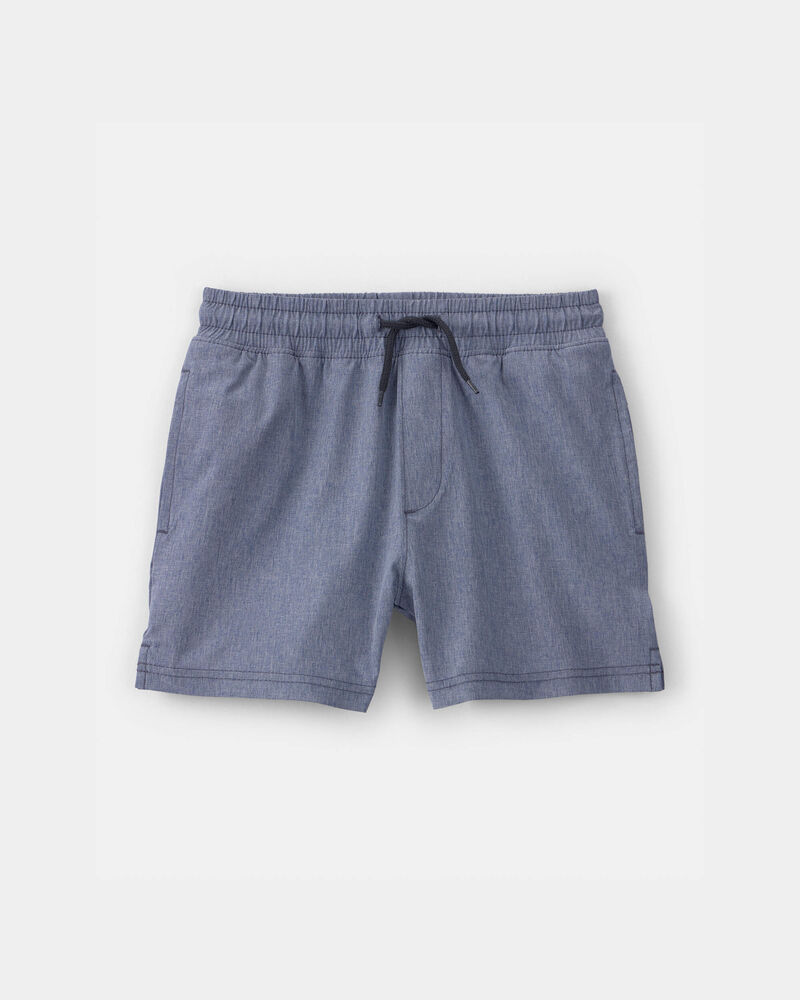 Boys Pull-On Active Shorts - Blue, image 1 of 4 slides