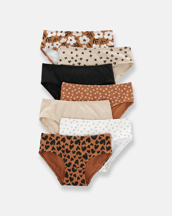 Toddler Girl 7-Pack Floral Hipster Underwear, 