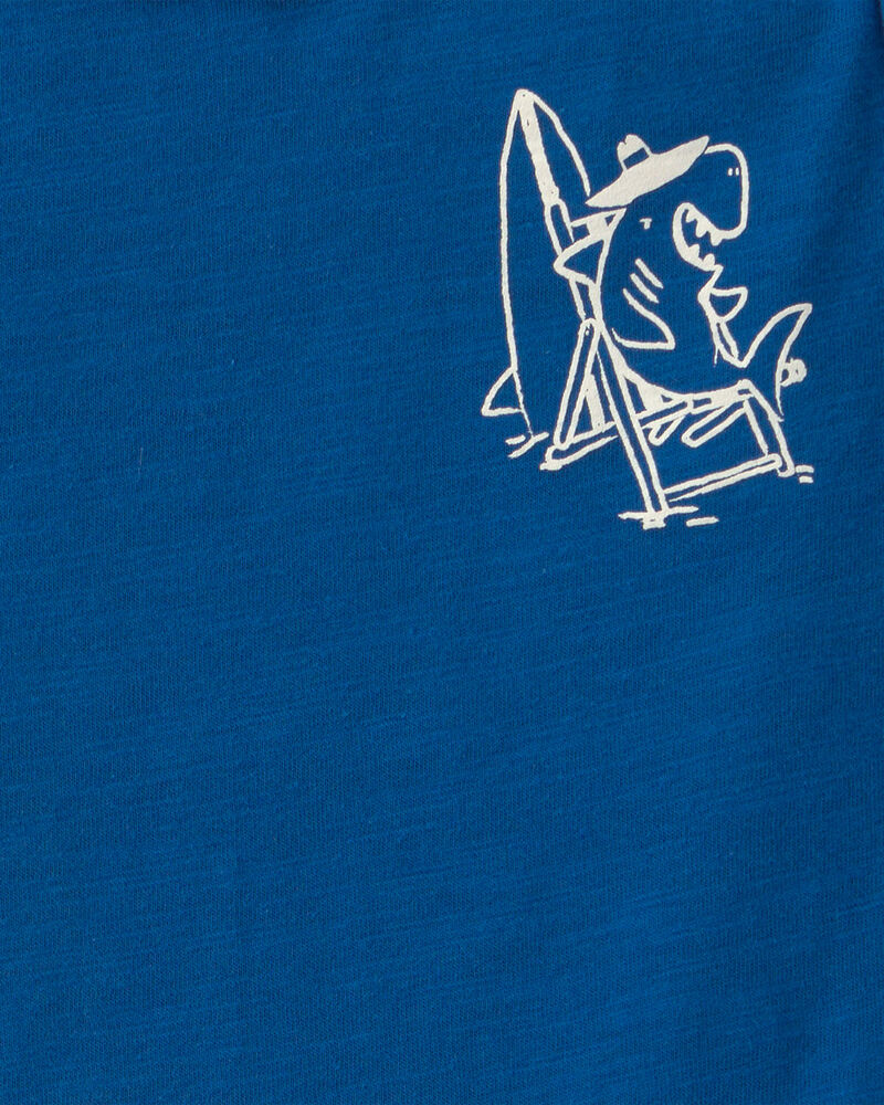 Toddler Boy Shark Tank Top - Navy Blue, image 3 of 5 slides